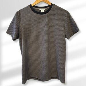 🖤 Calvin Klein Men's Crew Neck T-Shirt Black/Gray Textured w/ Logo | Size S
